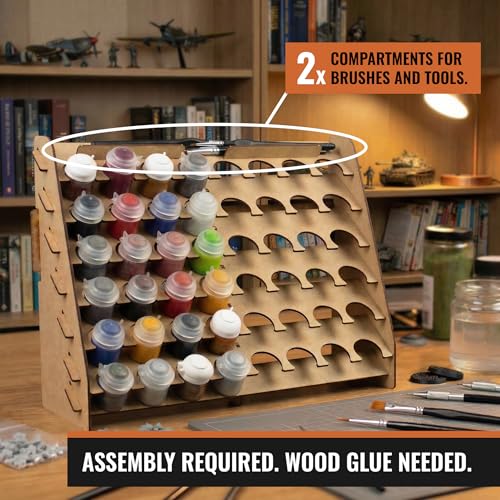 Wall Paint Rack Organizer for Miniatures & Modeling - Image 4
