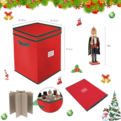 Christmas Nutcracker and Figurine Storage Box, Keeps 9 16" - Image 4