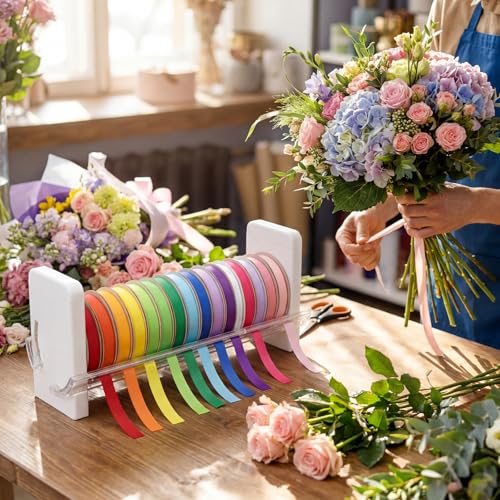 Kathfly 2 Set Plastic Ribbon Spool Holder Ribbon Rack - Image 5