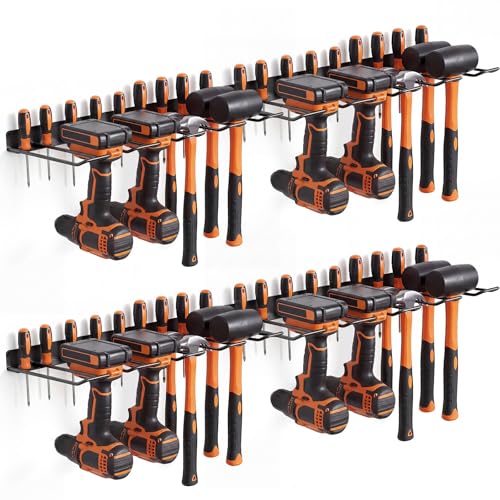 Frienda 4 Pack Power Tool Organizer Drill Holder Wall | Garage Storage - Image 2