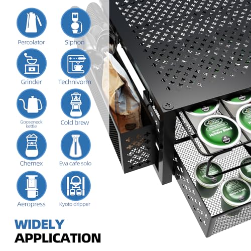 Simple Trending Coffee Pod Holder for K Cups, with 2 Tier Slidng - Image 5