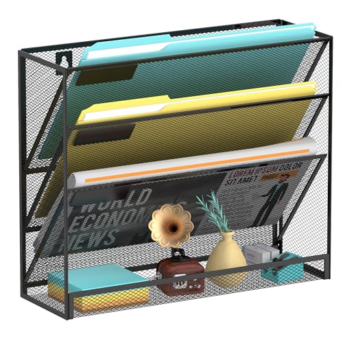 SUPEASY Wall File Organizer Mesh Office Mail Holder, Hanging Wall - Image 2