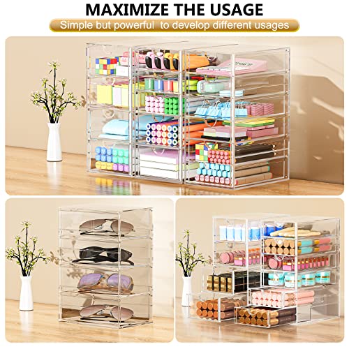 YFXCVSL 3-Pack Acrylic 15-Drawer Storage & Makeup Or | All Products - Image 5