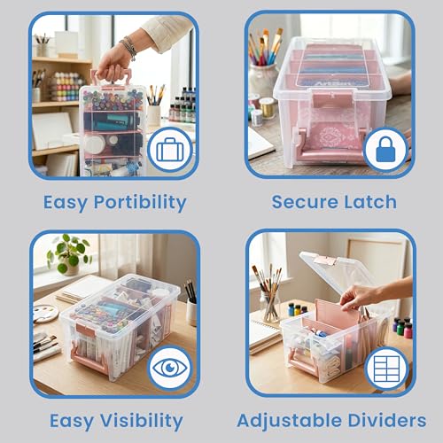 ArtBin Semi Satchel Portable Craft Organizer with 3 - Image 6