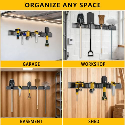 Garage Tool Organizer Wall Mount, 48inch Heavy-Duty Garage - Image 7