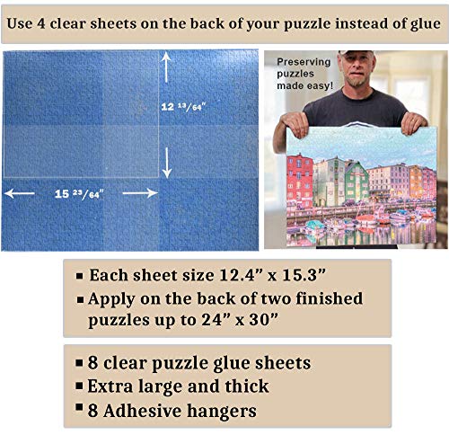 Preserve 2 x 1000 Pieces Puzzles - Clear Puzzle Glue Sheets Extra - Image 4