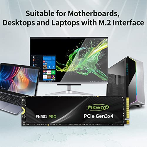 Fikwot FN501 Pro 256GB NVMe SSD - M.2 2280 PCIe Gen3 x4 Internal - Image 7