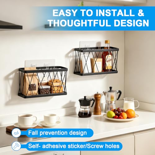 8 Pack Adhesive Cabinet Door Organizer - Image 3