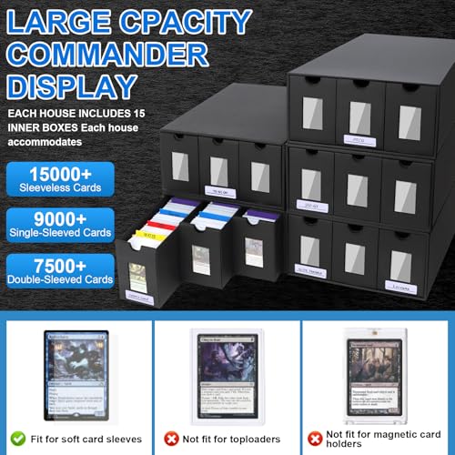 Trading Card Storage Box, 15000+ Cards Deck Box for MTG Commander - Image 5