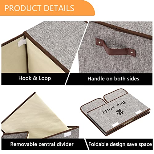 Dog Toy Box with Lid - Storage Organizer for Toys - Perfect - Image 5