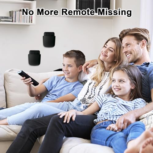 3 Pcs Remote Control Holder, Wall Mount Pen Holder Hole-Free Self - Image 4