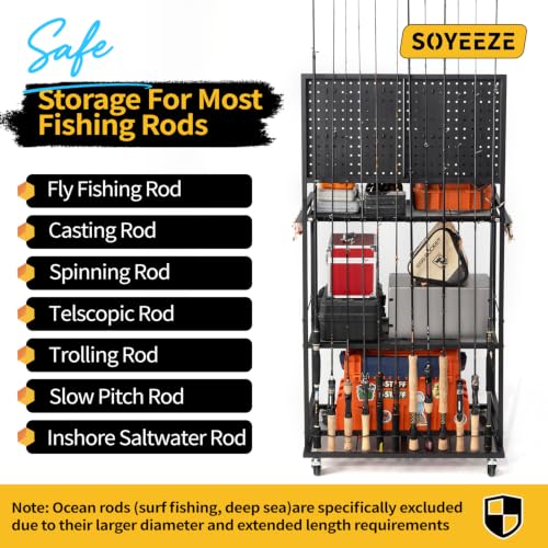 Fishing Rod Holders for Garage, Fishing Pole Holder Up - Image 4