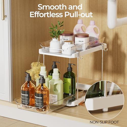 Delamu 2 Tier Under Sink Organizer Bathroom, Bathroo | All Products - Image 6