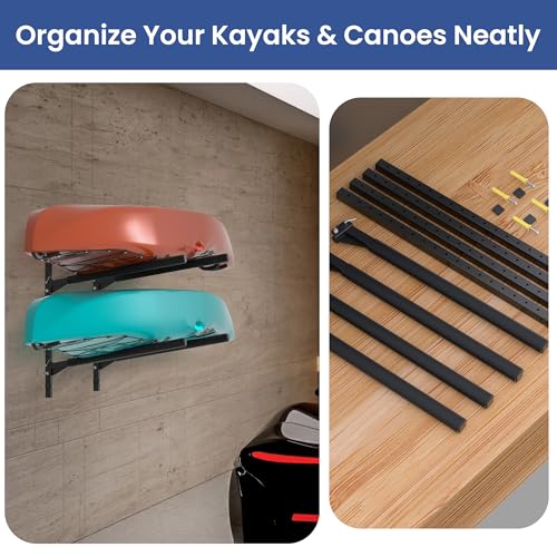 Heavy-Duty Kayak Wall Rack, 200 lb Per Level, 2-4 Tier - Image 6