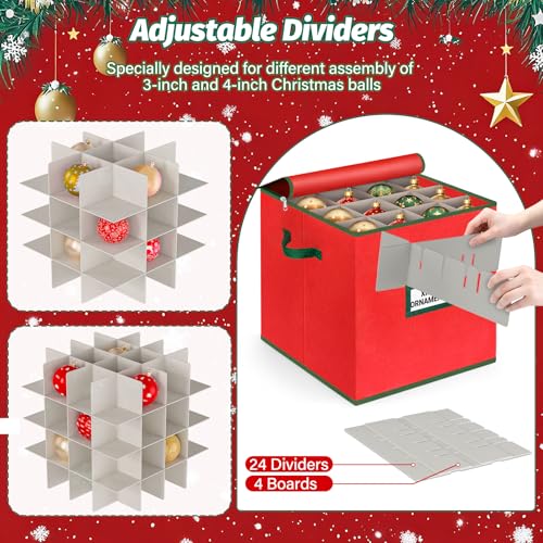 Christmas Tree Bag & Ornament Storage Box Set | Home Organization - Image 5