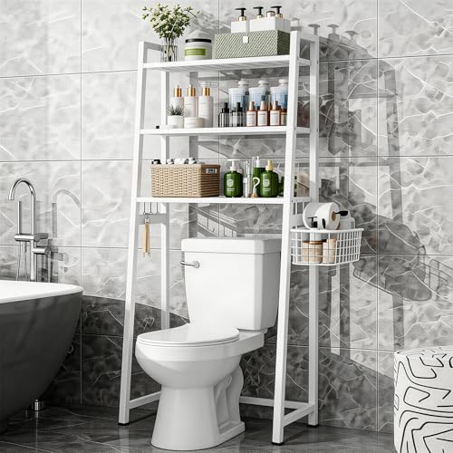Over The Toilet Storage, Wooden 3-Tier Over-The-Toilet - Image 5