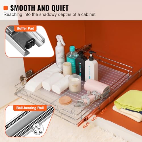 VEVOR 18.5"Wx21"Dx3.5"H Pull Out Cabinet Organizer, | All Products - Image 4