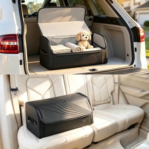 TOPABYTE Car Trunk Organizer with Lid Capacity Collapsible - Image 6
