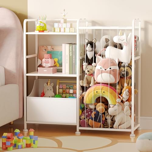 BBLIKE Toy Storage Organizer, Stuffed Animal Storage with Toy Bin - Image 2
