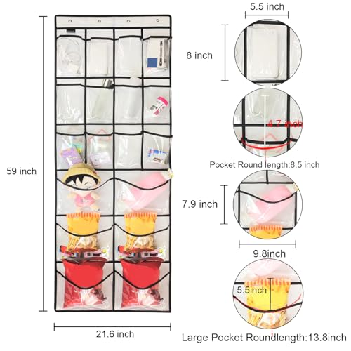 Extra Large Hanging Crystal Clear Over Door Shoe Org | All Products - Image 4
