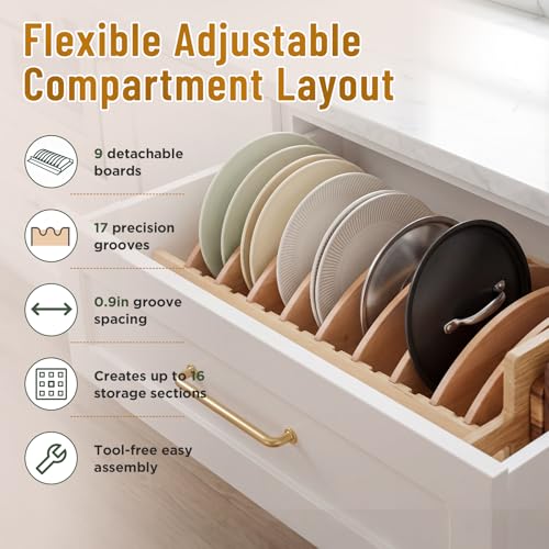 Nuanchu 1 Set Shelf Adjustable Deep Drawer Insert | Home Organization - Image 7