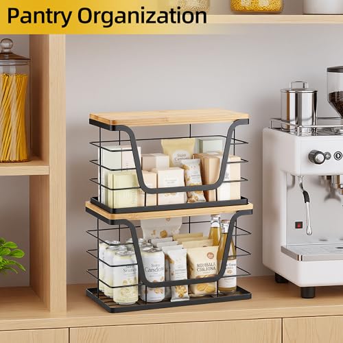 ALOCEO 2 Pack Storage Stackable Kitchen Laundry Orga | All Products - Image 7