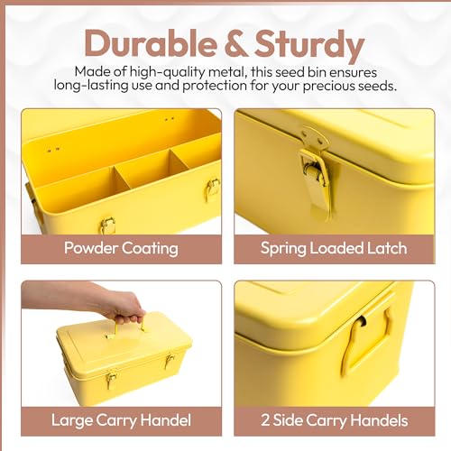 Seed Storage Organizer - Metal Garden Seed Storage | Home Organization - Image 6