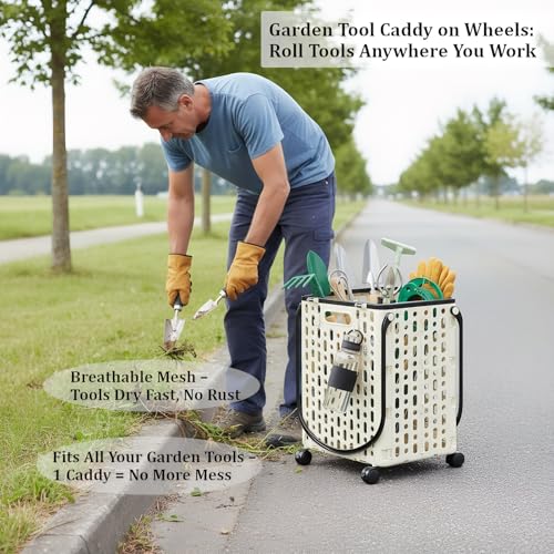 Foldable Rolling Utility Cart with Wheels - Space-Saving - Image 6