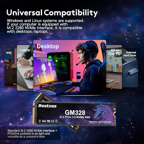 Bestoss 2TB NVMe M.2 SSD PCIe 3.0 M.2 2280 SSD,Internal SSD - Image 7