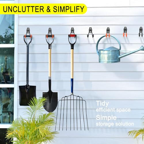 8 Pack Heavy Duty Garage Hooks Storage Organizer Wall - Image 7