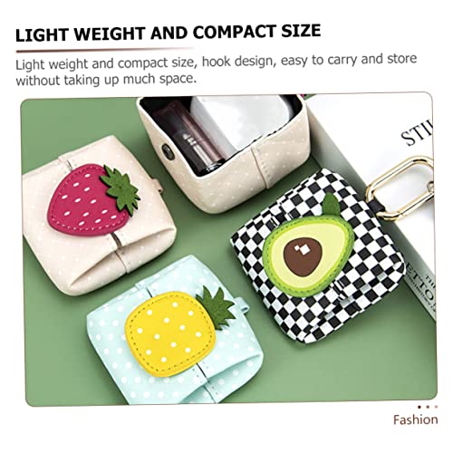 Uonlytech Cartoon Fruit Earbud Case with Hook Small Change Purse - Image 7