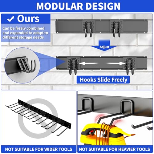 Garage Tool Organizer Wall Mount, 48 Inch Heavy Duty - Image 7