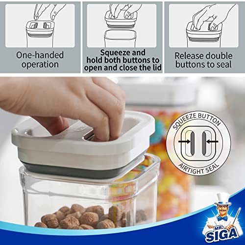 MR.SIGA 8 Piece Airtight Food Storage Container Set for Pantry - Image 4