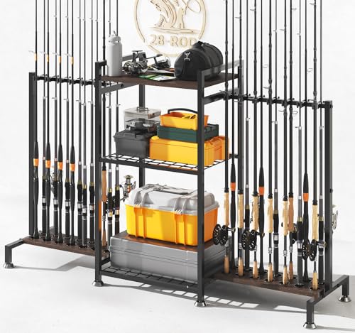 Fishing Rod Holder for 28 Rods, Ground Stand Fishing Pole - Image 2