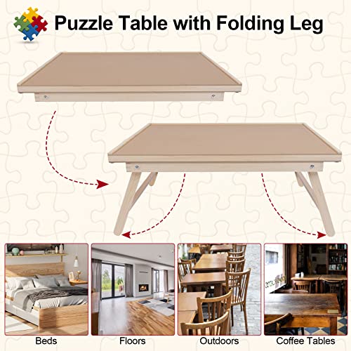 1000 Pieces Puzzle Board with 4 Drawers, Protective Cover - Image 4