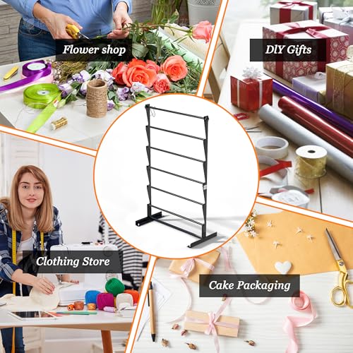 Alyoen 6 Tier Ribbon Organizer, Metal Ribbon Holder - Image 6