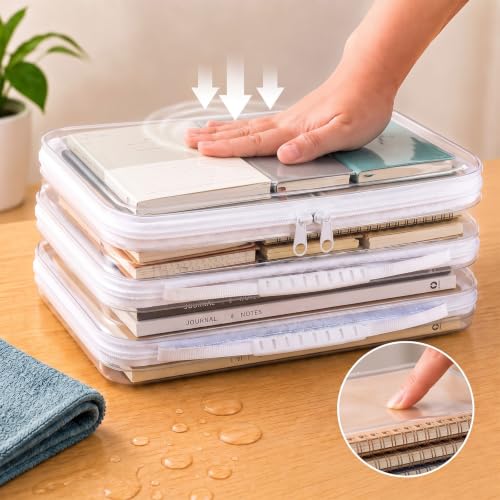 4-pack Extra Large Clear Board Game Storage Case with Handles - Image 5