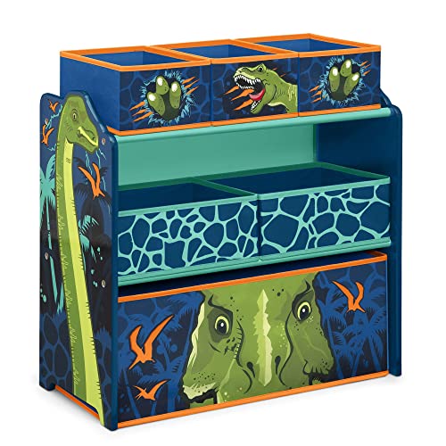 Delta Children Dinosaur Design & Store 6 Bin Toy Storage - Image 8