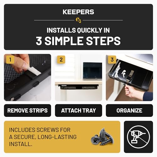 KEEPERS - Under Desk Drawer Slide Out – Metal Under Desk - Image 6