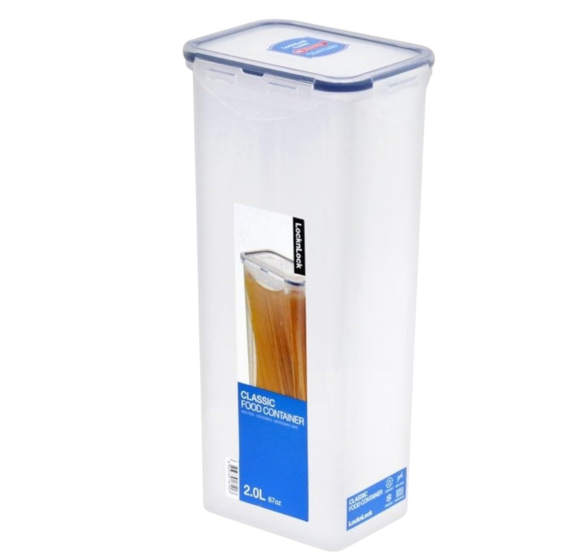Lock & Lock Airtight Rectangular Tall Food Storage Container - Image 1