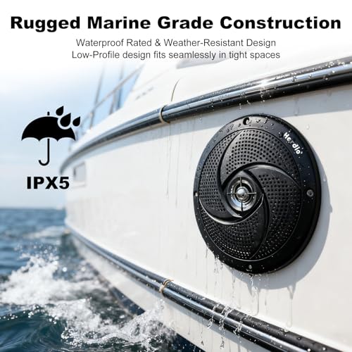 Herdio 6.5 Inch 240W Waterproof Marine Speakers - 2 Way Weather - Image 7