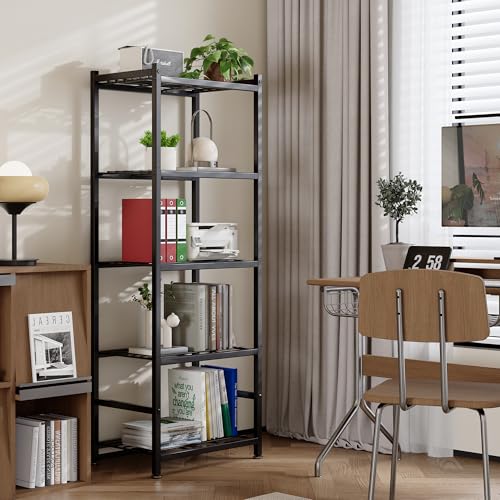 Storage Shelves, 5-Tier Metal Shelving Unit with Leveling Feet - Image 8