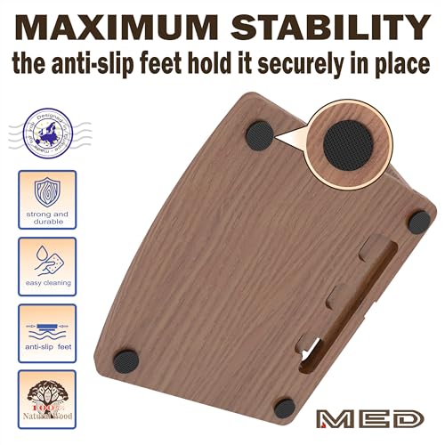 MED Wood Phone Docking Station Nightstand Desk Organizer - Image 6