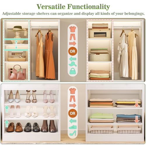Besiost Closet System, 28"/2.4 FT Small Closet Organizer System - Image 5
