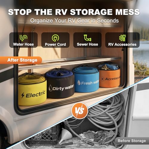 RV Hose Storage 4 Pack, RV Sewer Hose Storage Bags | Home Organization - Image 3