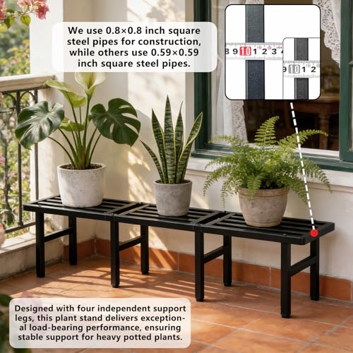 Modular Metal Plant Stand, Heavy Duty Expandable Plant Pot Shelf - Image 6