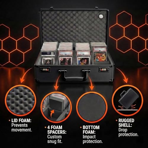 Graded Card Storage Box - Lockable PSA Slab Case | Home Organization - Image 4