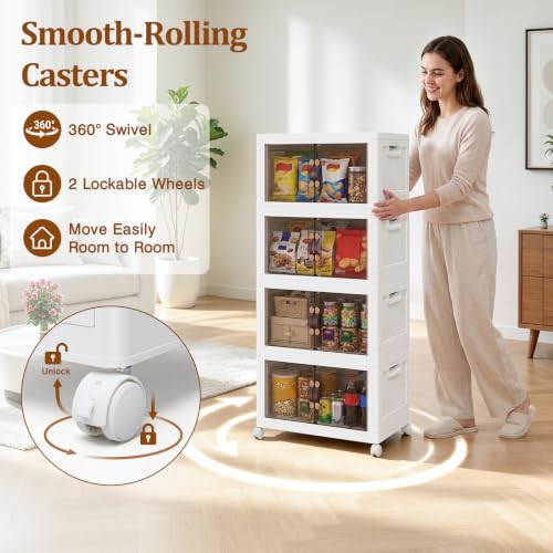 4Tier 212QT Stackable Storage Bins With Lids Portabl | All Products - Image 7