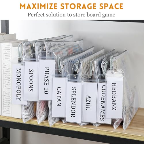Board Game Storage Kit with 12 Sets of Zipper Pouch Bags - Image 4