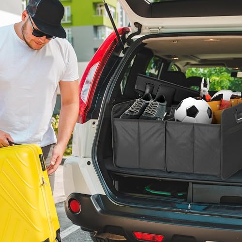 Simple Deluxe Car Trunk Organizer, 2 Compartments | Home Organization - Image 8
